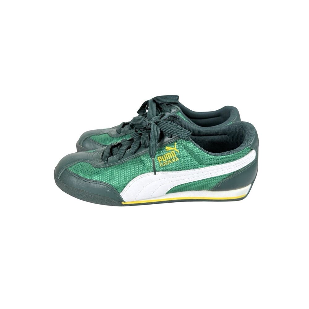 Puma Cadera Ripstop Shoes Man's Size 8.5 Snickers Green White Yellow